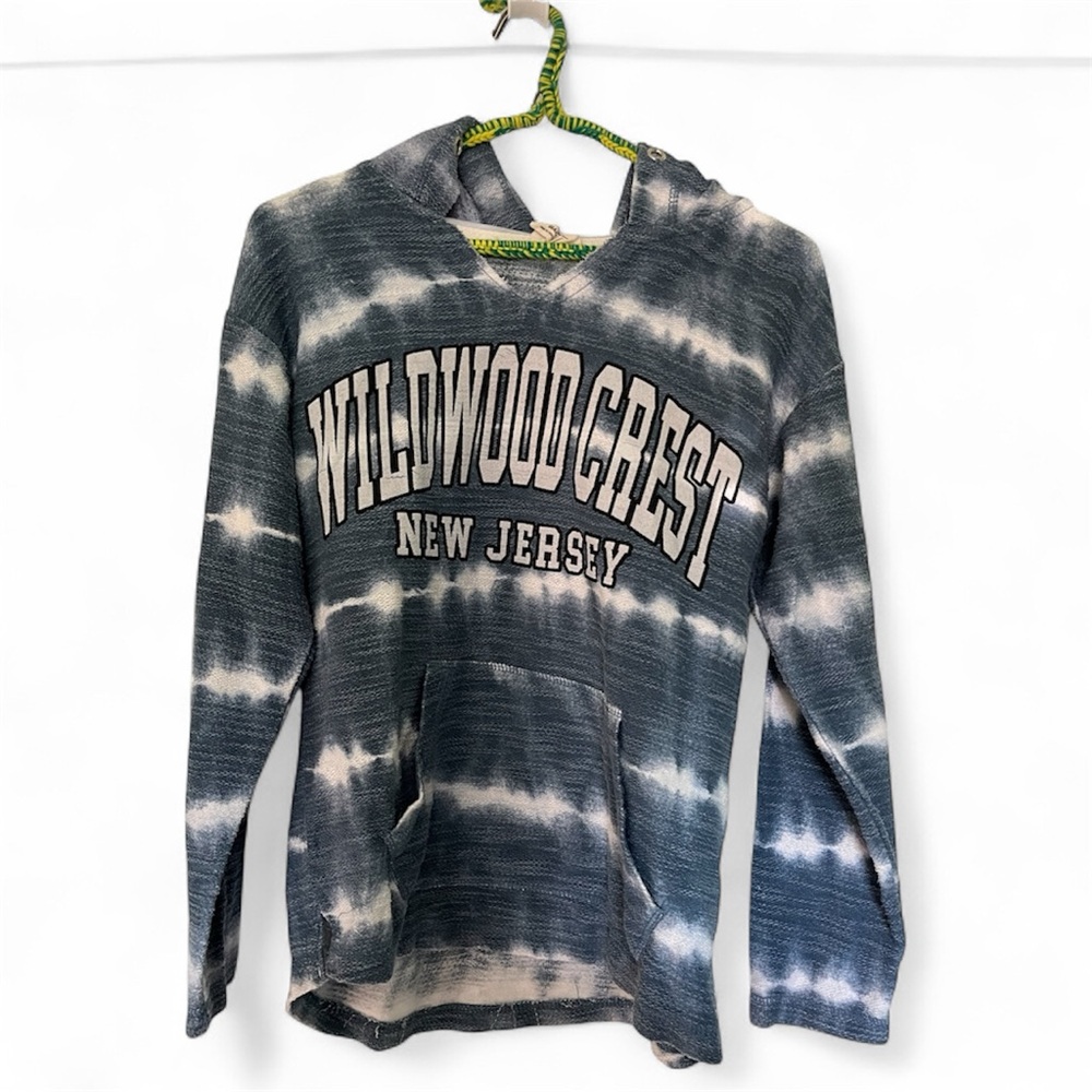 Dreamsicle Wildwood Crest, NJ Blue Tie-Dye Hoodie